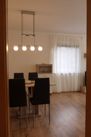 Moderne Küche in Ferienwohnung Unterfürberg - voll ausgestattet