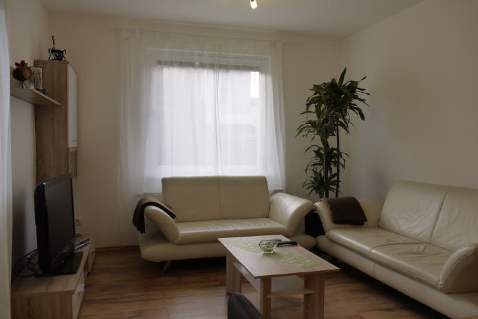 Schlafzimmer mit Futonbetten - Ferienwohnung Daniela